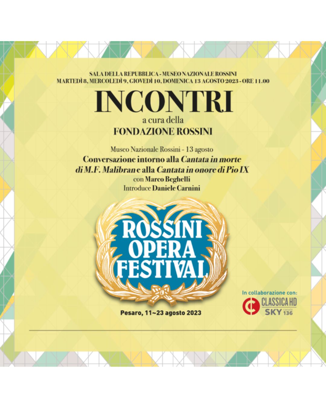 Conversazione intorno alla Cantata in morte di M. F. Malibran e alla Cantata in onore di Pio IX