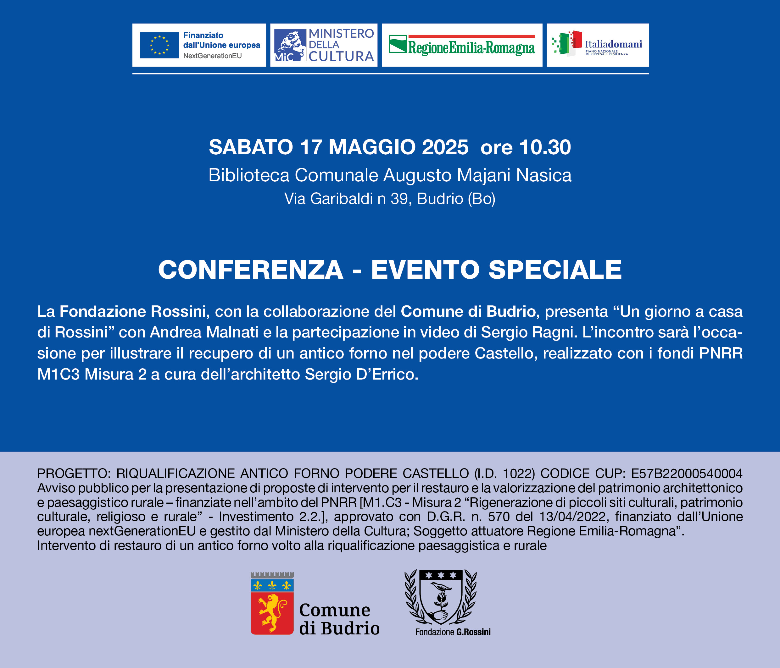 CONFERENZA – EVENTO SPECIALE