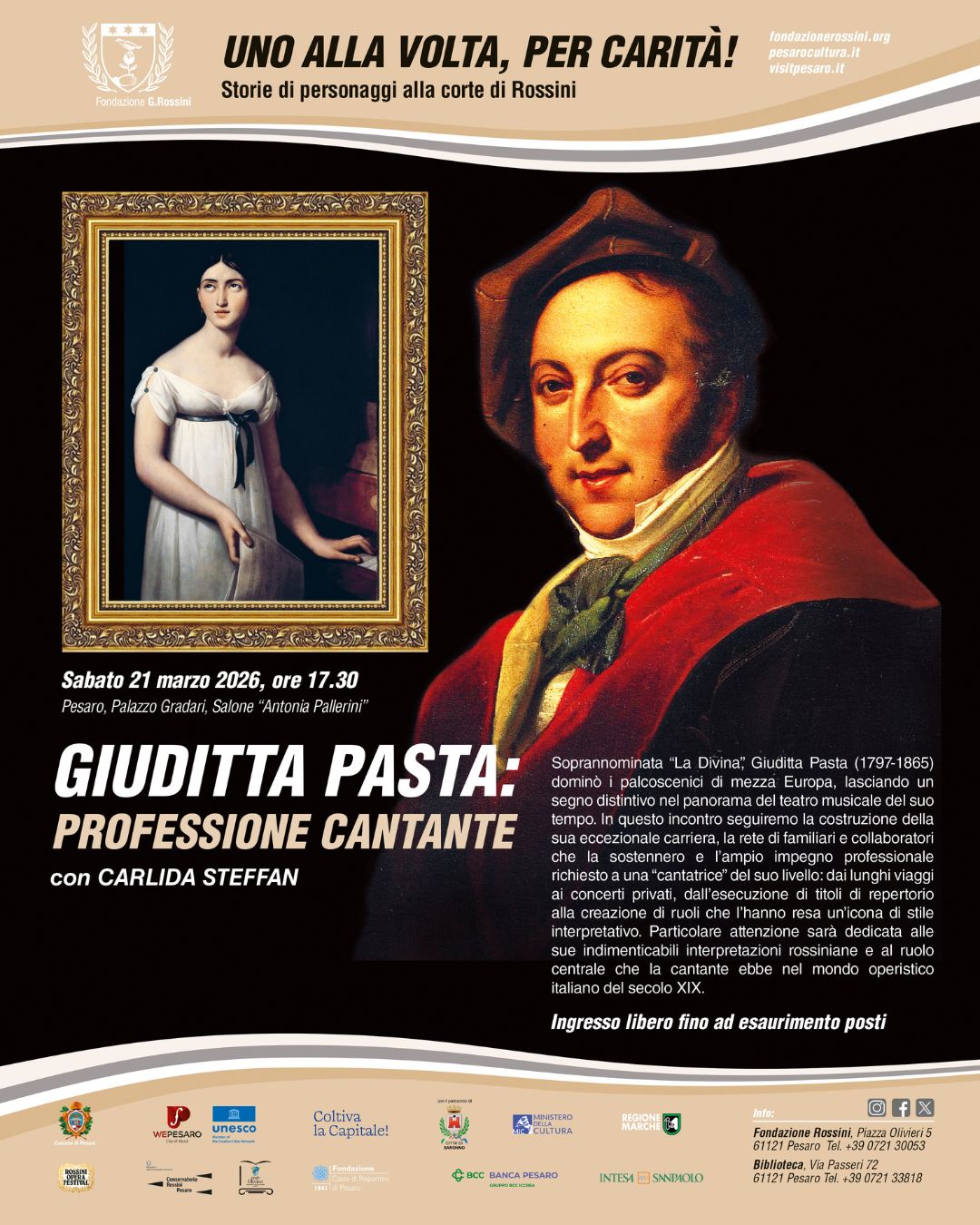 GIUDITTA PASTA: PROFESSIONE CANTANTE