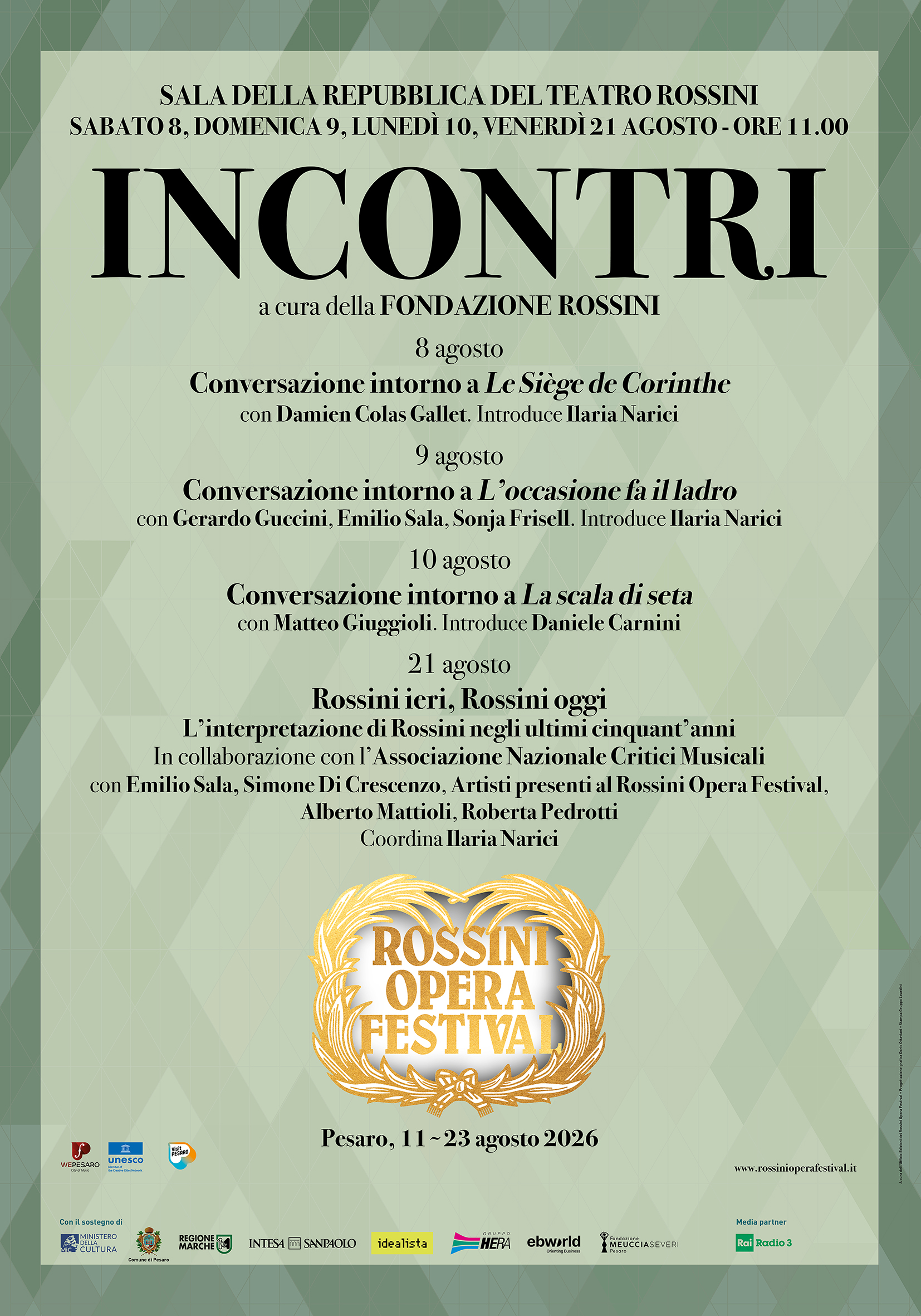 incontri 2026